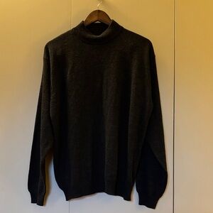 Fenzia Black Men's Merino Wool Blend Sweater L
